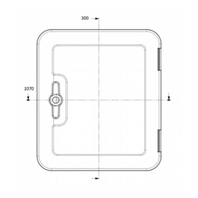 Servisní dvířka Dometic SK5 bílá