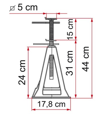 Stabilizační stojan Fiamma 4 kusy