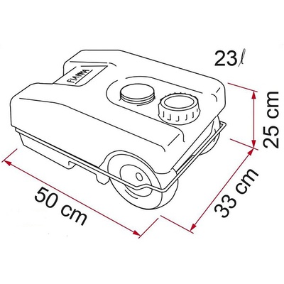 Mobilní nádrž Fiamma 23l